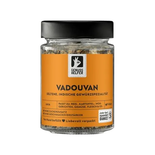 Bremer Gewürzhandel Vadouvan Gewürzmischung, 70g Glas - Exquisite indische Gewürzzubereitung mit fermentierten Zwiebeln und edlen Gewürzen. Ideal für Lammgerichte, Currys und Eintöpfe – für ein einzigartiges Geschmackserlebnis.