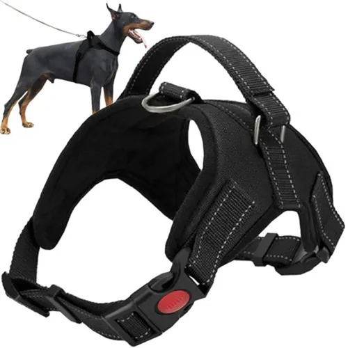 Purlov Hundegeschirr Größe L, schwarz