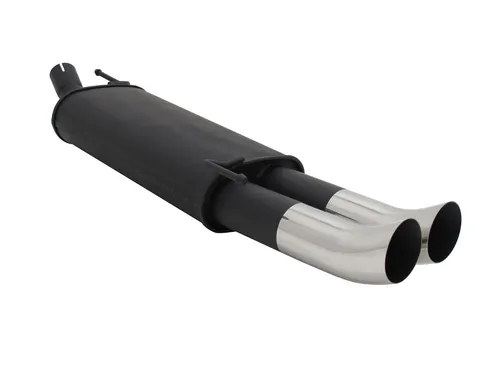 Novus Sportauspuff für VW Golf 3 / Golf 4 Cabrio 2x76mm DTM - Hochwertiger Sportauspuff mit 100% Passgenauigkeit für optimales Tuning. Ideal für Fahrzeugstyling und verbesserte Performance. Hersteller: Novus.