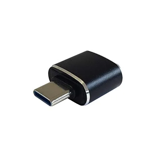 AISENS - A108-0369 Mini USB 3.1 Gen2 3A USB-C/M-A/H, schwarz