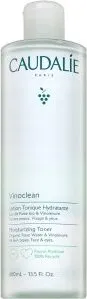 CAUDALIE Vinoclean Feuchtigkeitsspendendes Gesichtstonic 400 ml - Gesichtsreiniger mit alkoholfreier Formel, die Unreinheiten entfernt und die Haut mit Vinolevure und biologischem Rosenwasser belebt. Ideal für alle Hauttypen, auch empfindliche.
