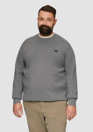 s.Oliver Strickpullover mit Nahtdetails und Logo - Strickpullover für Herren aus 100% Baumwolle, bietet softes Tragegefühl und stylische Nahtdetails. Ideal für lässige Outfits oder smarte Looks.