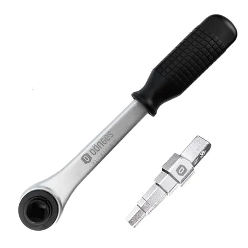 Dönges Stufenschlüssel Set mit Ratsche 250 mm - Ratschenschlüssel für Techniker und Handwerker, korrosionsbeständig durch hochwertige Verchromung, inklusive praktischer Tasche für einfache Aufbewahrung und Transport.