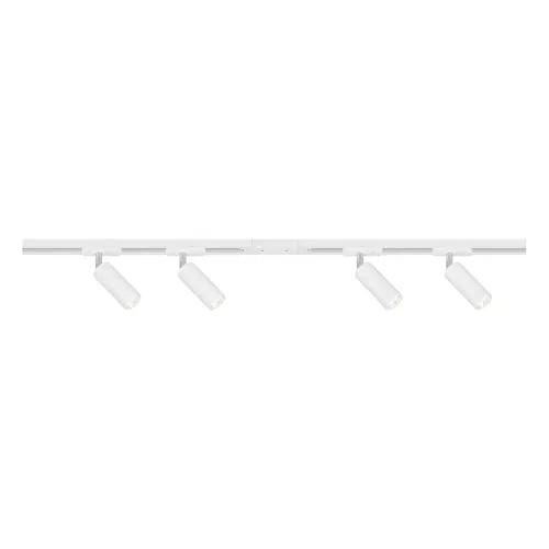 BRILONER Schienensystem Rail Komplettset mit 4x LED Spots - Leuchtbänder-Schienen, 1,5m langes System mit dimmbaren, schwenkbaren LED-Spots für flexible Lichtgestaltung und gezielte Akzentbeleuchtung.
