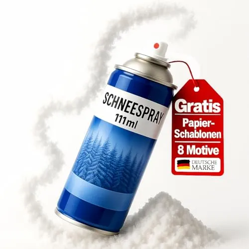 My-goodbuy24 1 x Kunstschnee - Spraydose 111ml mit Dekoschnee - Schneespray zum Dekorieren zu Weihnachten - Fensterspray Spühschnee - Künstlicher Schnee für die Fenster