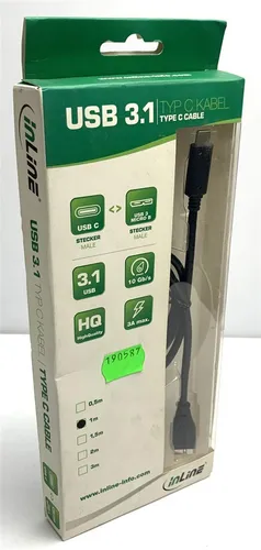 InLine USB 3.1 Kabel - USB Typ-C Plug zu Micro-B Plug - 1,0m - Neu in OVP(35721)