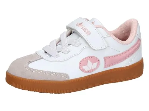 Lico Shuttle VS Sneaker, Weiss/Rosa, 36 EU - Sneaker für Mädchen mit flexibler Gummilaufsohle für optimalen Komfort und Bewegungsfreiheit.