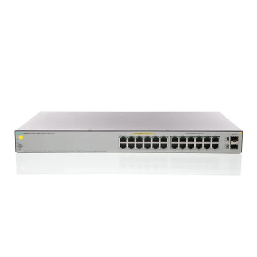 HPE J9983A Switch - 24 Anschlüsse Managed - Netzwerk-Switch mit 24 Gigabit Ethernet Anschlüssen, teilweise verwaltet und ideal für leistungsstarke Netzwerkinfrastrukturen. Hohe PoE-Budget von 185 W für flexible Geräteanschlüsse.