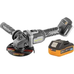 Procraft Industrial AG125Bbb Akku Winkelschleifer 20 V mit 4,0 Ah Akku
