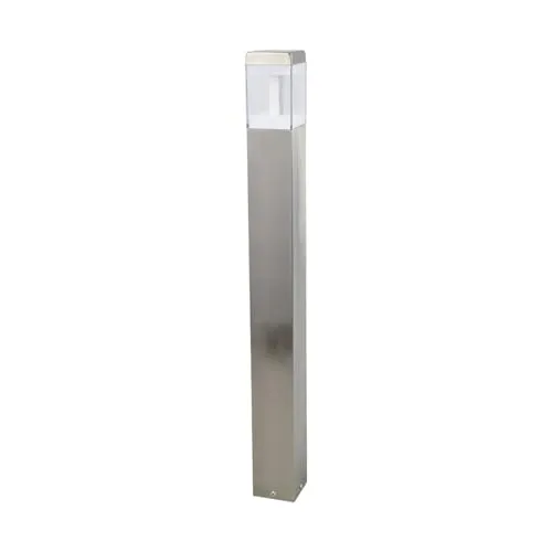 Lindby Pollerleuchte Baily, moderne LED-Wegeleuchte - Pollerleuchten, elegante Edelstahlleuchte mit fest verbautem warmweißem LED-Leuchtmittel für energieeffiziente und gleichmäßige Beleuchtung im Außenbereich.