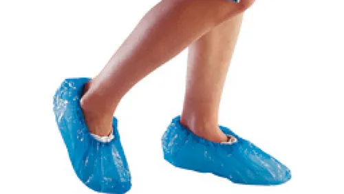 Ochronniki na obuwie z polietylenu dla odwiedzających kolor niebieski rozmiar Un