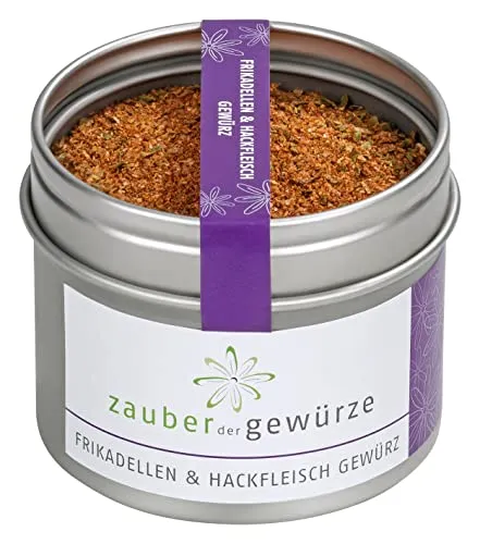 Zauber der Gewürze Frikadellen- & Hackfleisch Gewürz – Gewürzmischung für saftige Frikadellen und Hackfleischgerichte, ideal zum Würzen und Verfeinern, 60 g