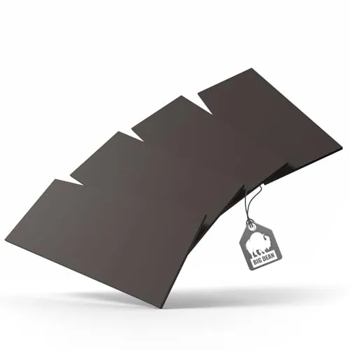 BigDean 4 Stück Garagen Wandschutz selbstklebend 40x20x2cm – extra Dicker Türkantenschutz Auto zuschneidbar Schwarz