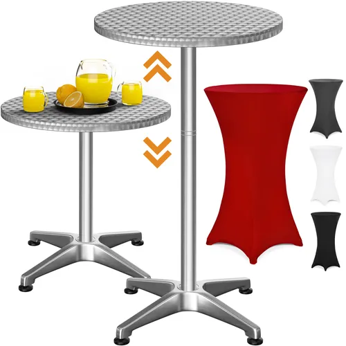 Casaria® 2in1 Stehtisch mit Husse