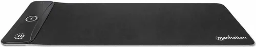 MANHATTAN XXL RGB LED Gaming-Mauspad mit kabellosem Induktionsladegerät 10 W Wasserabweisende, 800 x 300 mm große Oberfläche, Qi-konformes Ladepad mit bis zu 10 W, umschaltbare LED-Farben und Lichtmodi, schwarz (425513)