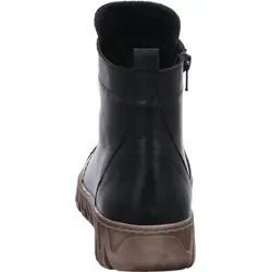 Gemini Damen Stiefelette aus Leder mit Gummizug und bunter Knopfleiste 337135-02 - Wanderschuhe mit einzigartigem Design, Gummizug und bunter Knopfleiste für eine individuelle Note, ideal für normale bis kräftigere Füße.