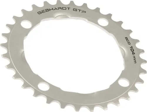 Gebhardt -Kettenblatt uni grau 36T 4G Shimano 104 mm