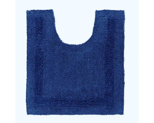 Homescapes Badematte WC-Vorleger dunkelblau 50x55 cm aus 100% Baumwolle, Höhe 20 mm, 50 x 55 cm