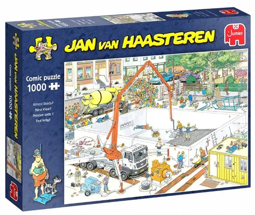JUMBO PUZZLE JAN VAN HAASTEREN COMIC FAST FERTIG ? 1000 TEILE