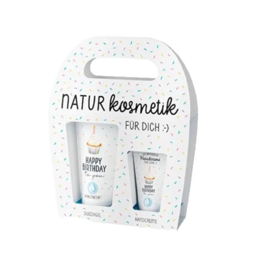 Kosmetikset Happy Birthday Duschgel und Handcreme - Geschenk für dich - La Vida