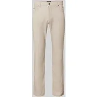bugatti Stoffhose im 5-Pocket-Design Modell 'CORDOBA' in Beige, Größe 34/34