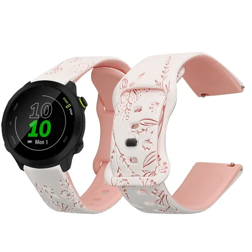 Silikon Ersatzarmband für Garmin Forerunner 55 Forerunner 165 245 645 570 42mm