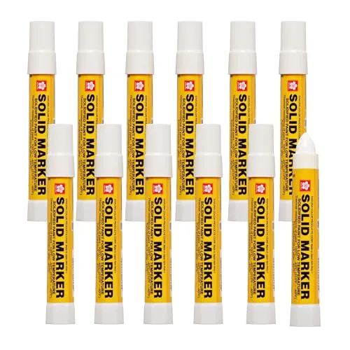 Sakura Solid Marker Extreme XSC-T#50, Verfestigter Farbstift, niedrige Temperatur, weiß