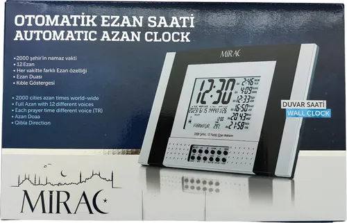 MIRAC Automatische Ezan Azan Wanduhr 2015