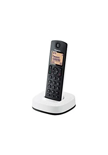 Panasonic KX-TGC310 Schnurlostelefon (LCD, Anruf-Erkennung, Gesprächszeit 16 h, Ortung, 50 Nummern, Anrufsperre, ECO-Modus, Geräuschreduzierung), Schwarz und Weiß