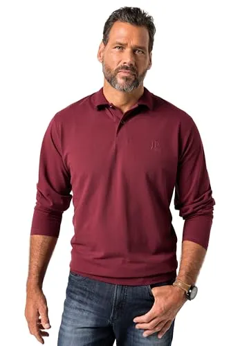 JP1880 Poloshirt Bauchfit Basic Langarm Piqué - Bequemes Poloshirt mit Bauchfit-Technologie, ideal für jeden Anlass. Größenangepasste Länge von 78-85 cm sorgt für perfekten Sitz und Tragekomfort.