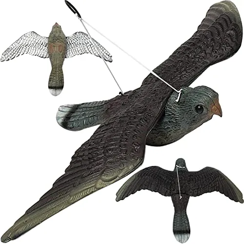 REPEST Taubenschreck Falke fliegend – Effektive Vogelscheuche aus Kunststoff