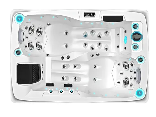 Whirlpool Sprudelbad Whirlwanne Outdoor-Spa 200x135 cm - Kompakter Whirlpool für entspannende Stunden im Freien. Mit LED-Beleuchtung und hochwertigem Acryl für eine stilvolle Optik. Genießen Sie Wellness pur in Ihrem Garten!