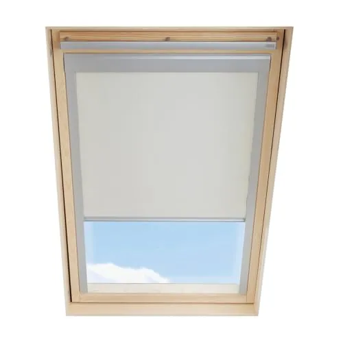 Dachfenster Verdunkelungsrollo kompatibel mit VELUX, Beige, für M06