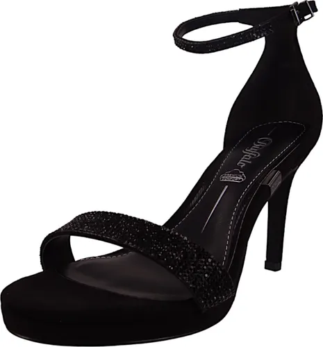 Buffalo Damen Monroe 2 Sandale mit Absatz, Black, 41 EU - Wanderschuhe mit stylischem Absatz, ideal für modische Outdoor-Abenteuer und bequemes Tragen.