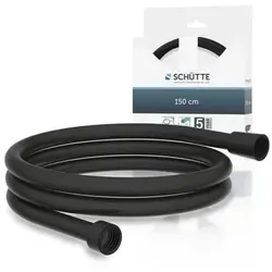 Brauseschlauch 150 cm, Kunststoff, Schwarz