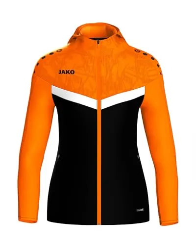 JAKO Kinder Kapuzensweat Kapuzenjacke Iconic - Funktionsjacken, 100% aus recyceltem Polyester, umweltfreundlich und mit Keep Dry Funktion für optimalen Feuchtigkeitstransport beim Sport.