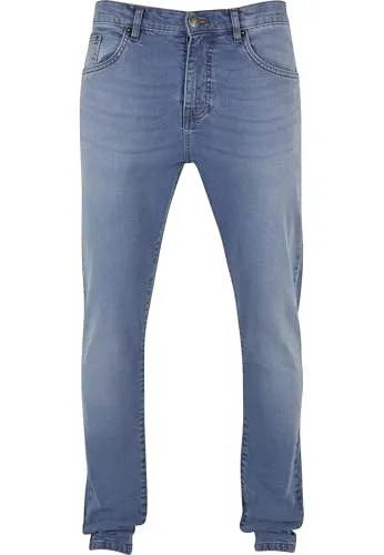 Urban Classics Herren Jeans Heavy Ounce Slim Fit Jeans, trendige Slim Fit Jeans für Männer - Die Urban Classics Heavy Ounce Slim Fit Jeans vereinen modernen Karottenschnitt mit klassischem 5-Pocket-Style. Aus 100% Baumwolle gefertigt, bieten sie Komfort und Strapazierfähigkeit für jeden Anlass.