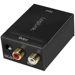 LogiLink Koaxial/Toslink zu analog L/R Audio-Konverter