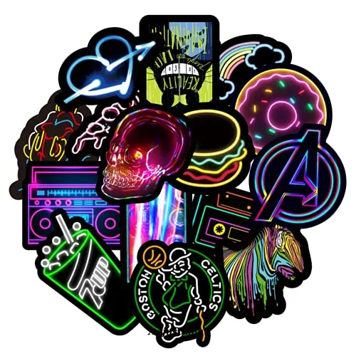 Produktbild Stück Aufkleber, Wasserdichte Aufkleber, Graffiti Aufkleber, Neon Graffiti Stickers für Laptop, Motorrad, Fahrrad, Skateboard, Gepäck, Bestes Geschenk für Erwachsene 50