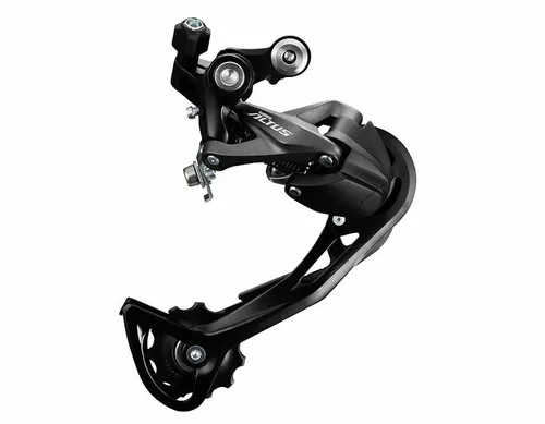 Shimano Altus RD-M 2000 SGS Shadow Schaltwerk 9-fach - Hochwertiges Schaltwerk für 9-Gang-Fahrräder, ideal für Mountainbikes und Trekkingräder. Robust und zuverlässig für präzise Schaltvorgänge.