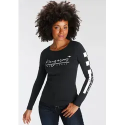 KangaROOS Langarmshirt in schwarz von KangaROOS