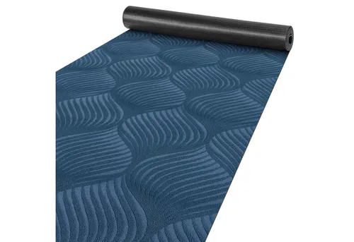 ANRO Küchenläufer Teppichläufer Läufer Textil BAKER Premium, Eckig, Bodenläufer 100x67cm Blatt Blau pflegeleicht