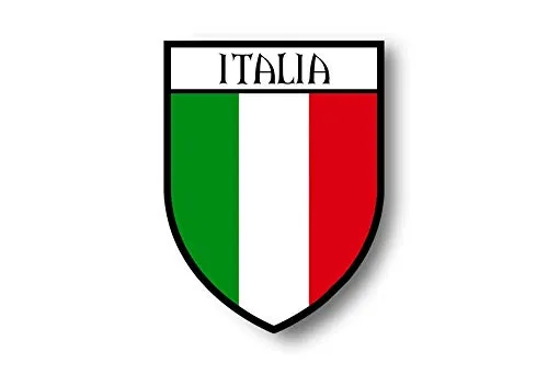 Akachafactory Aufkleber Sticker autoaufkleber Wappen Schild Flagge flaggen Fahne Italien