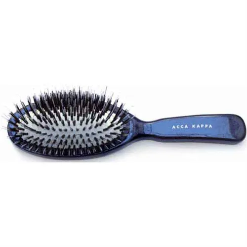 Acca Kappa Hair Extension Pneumatic Brush in Blau, 22,5 cm - Bürsten & Kämme, hochwertige pneumatische Bürste für sanftes Entwirren und Styling, ideal für extensions und feines Haar.