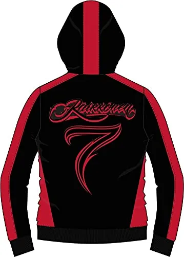 WEST COAST CHOPPERS WCC Hoodie Kimi Raikkönen Script Logo Black/Red-XXL