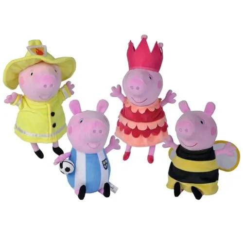 Simba, Peppa Wutz, Kostümfreunde, 4fach Sortiert Varianten, Peppa Wutz, Kostümfreunde,George als Feuerwehrschwein