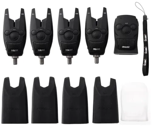 Prologic BISSANZEIGER BAT - Multicoloured, 4+1 - Bissanzeiger Set für Karpfenangeln, 5 Sensibilitäts- und Lautstärkestufen, 100m Funkreichweite und wasserdicht. Ideal für präzises Angeln bei Tag und Nacht.