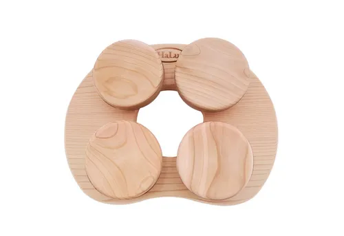 HaLu - Kopfstütze aus rotem Zederholz - Zubehör für Möbel, bietet eine natürliche und stilvolle Unterstützung für maximalen Komfort beim Entspannen.