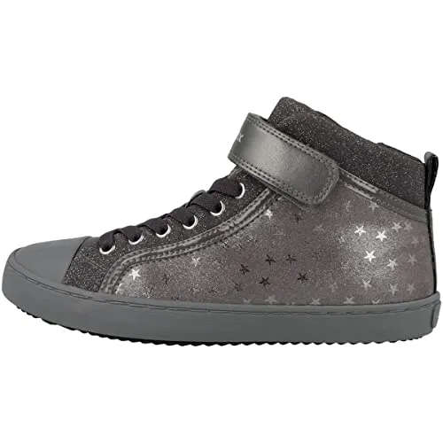 Geox Mädchen J Kalispera Girl I Sneakers, Grau, 29 EU - Sneaker für Mädchen aus atmungsaktivem Synthetik, ideal für den täglichen Gebrauch und maximalen Komfort.