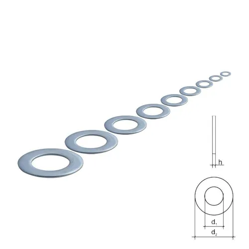 Unterlegscheiben DIN 125A verzinkt M16 25 Stück Beilagscheiben